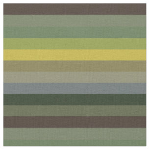 Vintage-Avocado- und Oliven-Retro-Streifenmuster Stoff