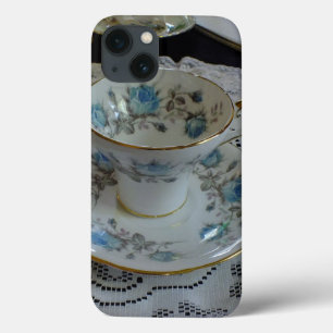 Vintage Aynsley Rose coque ipad à thé