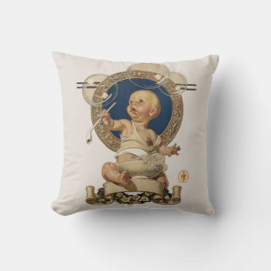 Vintage Baby Bubbles von J.C. Leyendecker Nursery Kissen