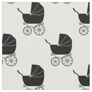 Vintage Baby-Carriage Stoff