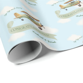 Vintage Babydusche Geschenkpapier