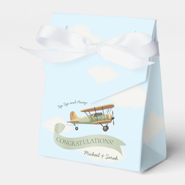 Vintage Babydusche Geschenkschachtel (Vorderseite)