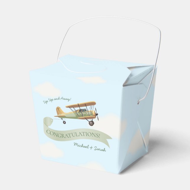 Vintage Babydusche Geschenkschachtel (Vorderseite)