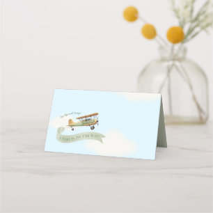 Vintage Babydusche Platzkarte