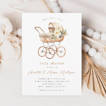 Vintage Babytragen Neutrale Paare Babydusche