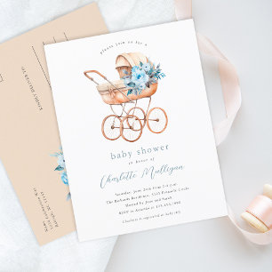 Vintage Babywanne Geschlechtsneutrale Babyparty Postkarte
