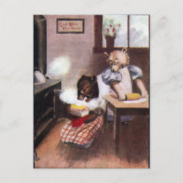 Vintage Backbären Postkarte