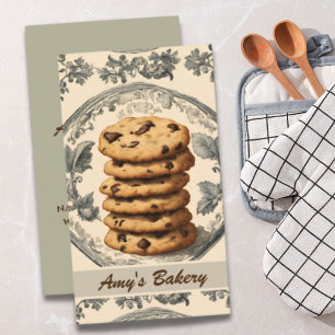 Vintage-Bäcker-Pâtissier-Torte-Keks-Bäckerei Visitenkarte
