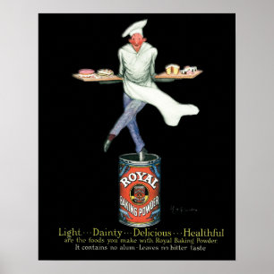 Vintage-Bäcker-Werbung Poster