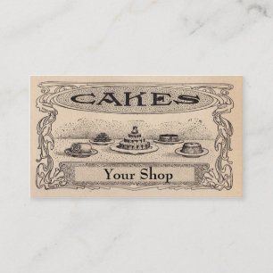 Vintage Bäckerei Business Cards Visitenkarte