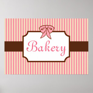 Vintage Bäckerei Zeichenkunst Poster
