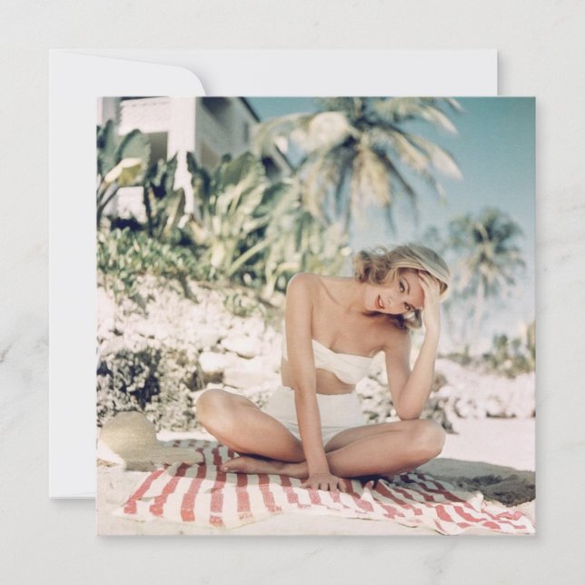 Vintage "Badebekleidung" Flachbildschirm (Vorderseite)