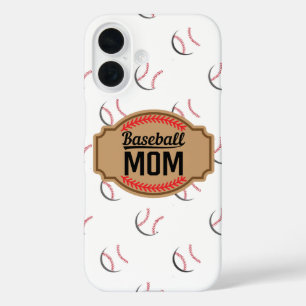 Vintage Badge Minimaler Handyhülle Sport-Mama iPhone 16 Hülle