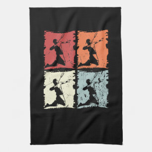 Vintage Badminton Geschirrtuch