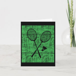 Vintage Badminton-Pakete und Shuttle Karte