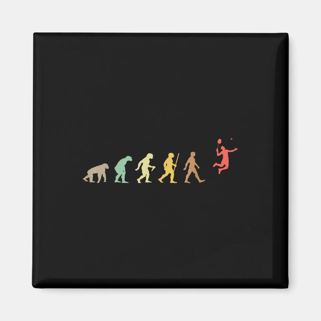 Vintage Badminton Retro Federball Evolution  Magnet (Vorne)
