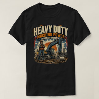 Vintage Baggerfahrer Bagger T-Shirt