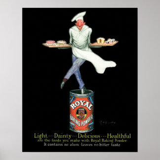 Vintage Baker-Werbung Poster