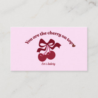 Vintage bakery business card visitenkarte