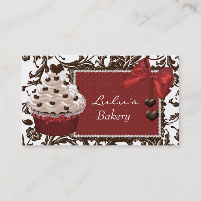 Vintage Bakery Business Card Visitenkarte (Vorderseite)