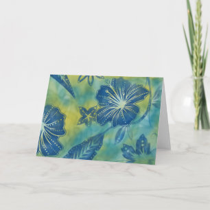 Vintage Balinese-Batik-Grußkarte Karte