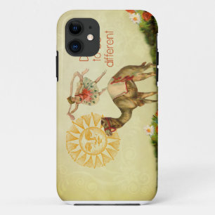 Vintage Ballerina, Blumen und Kamel-Collage Case-Mate iPhone Hülle