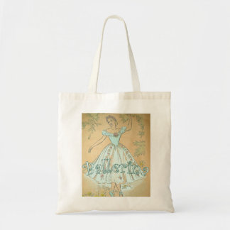 Vintage Ballerina-Taschen-Tasche Tragetasche