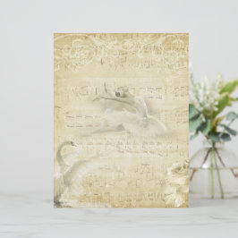 Vintage Ballerina und Schwan