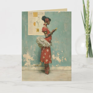 Vintage Ballet Eleganz Karte