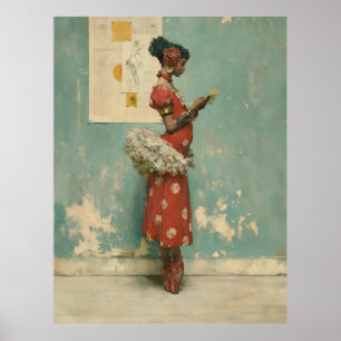 Vintage Ballet-Eleganz Poster