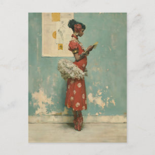 Vintage Ballet Eleganz  Postkarte