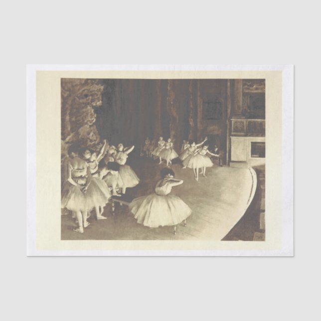 Vintage Ballettkunst Seidenpapier (Vorderseite)