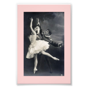 Vintage Balletttänzer Fotodruck