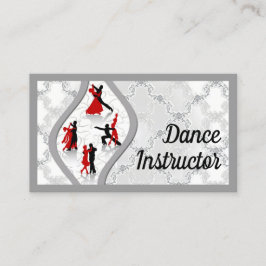 Vintage Ballroom Dance Teacher Business Card Visitenkarte