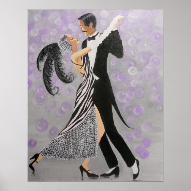VINTAGE BALLROOM DANCER POSTER (Vorne)