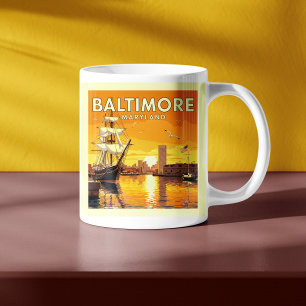Vintage Baltimore Maryland Kaffeetasse