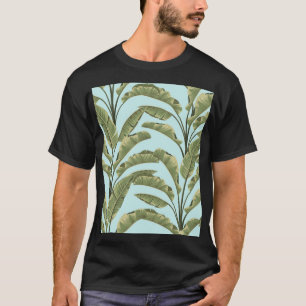 Vintage Banana-Blätter: tropisch nahtlos. T-Shirt