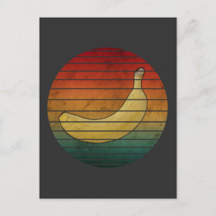 Vintage-Banane-Frucht Postkarte
