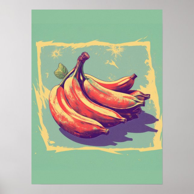 Vintage Banane Poster (Vorne)