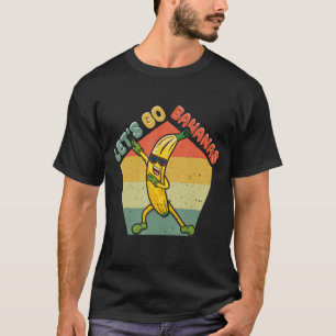 Vintage Bananenmäuse trinken Lass Us Go Banana T-Shirt