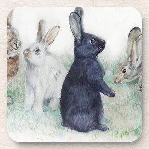 Vintage Banden, glückliche Ostern Getränkeuntersetzer