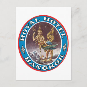 Vintage Bangkok Thailand Postkarte