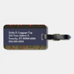 Vintage Bar Graph Chart Gepäckanhänger