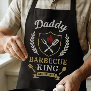 Vintage Barbecue King Daddy BBQ Schürze