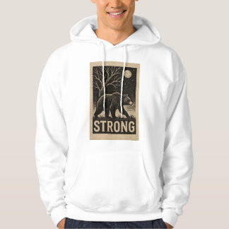 Vintage-Bärenstärke Hoodie