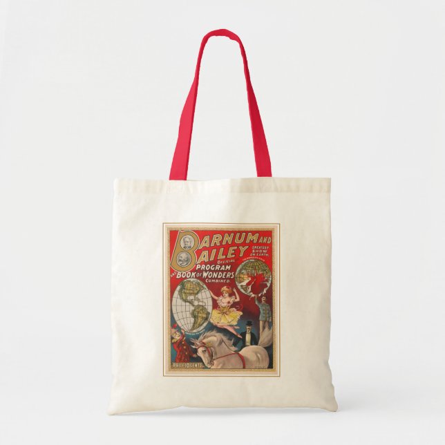 Vintage-Barnum-und-Bailey-Programmcover Tragetasche (Vorne)