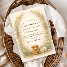Vintage Barnyard Wildflower Baby Shower