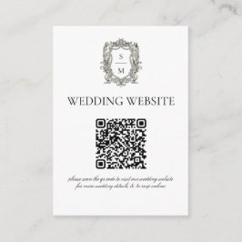 Vintage Barock Feine Kunst Renaissance Minimal Begleitkarte