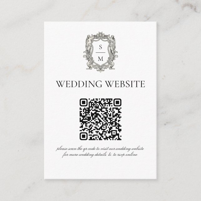 Vintage Barock Feine Kunst Renaissance Minimal Begleitkarte (Vorderseite)