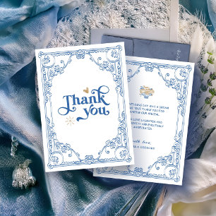 Vintage Barock-Hochzeit Vielen Dank Einladung
